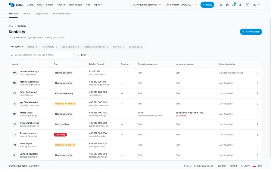 Moduł CRM
